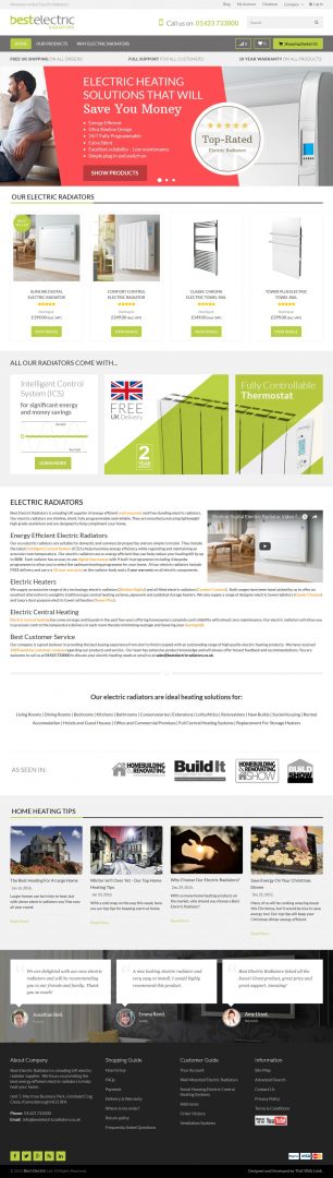 Home-Desktop Ecommerce Website Design London & Leeds, Website Design Portfolio Example