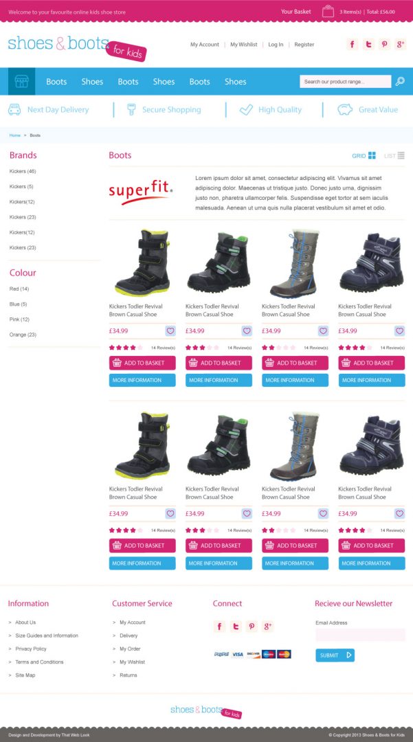 List Website Design London & Leeds Portfolio Example