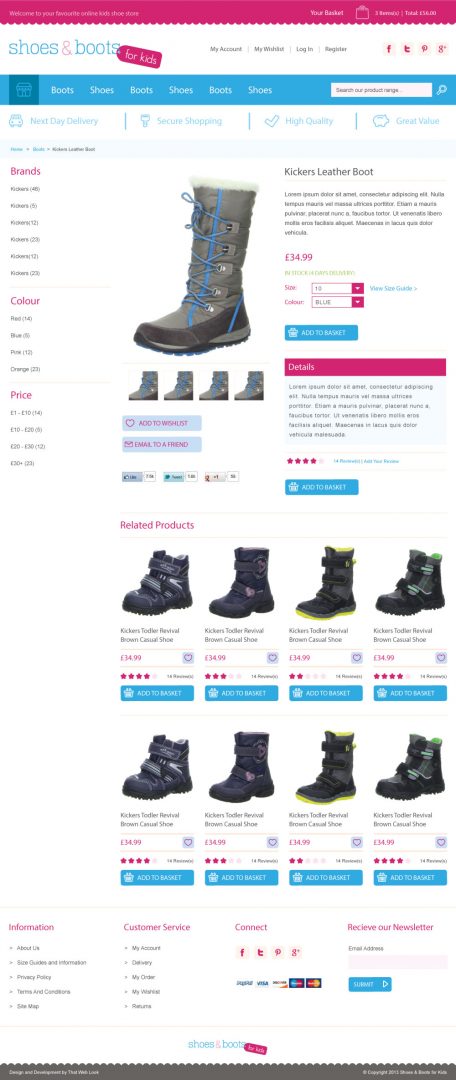 Product Website Design London & Leeds Portfolio Example